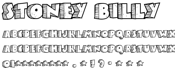 Stoney Billy font
